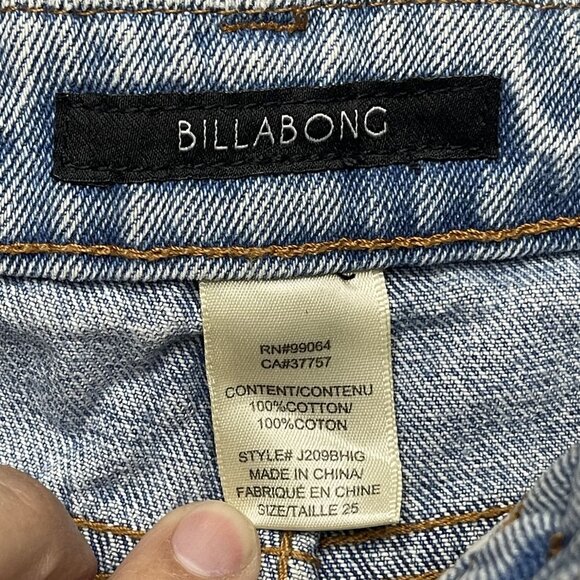 Billabong Womens Distressed Denim Shorts Size 25 - Picture 2 of 5